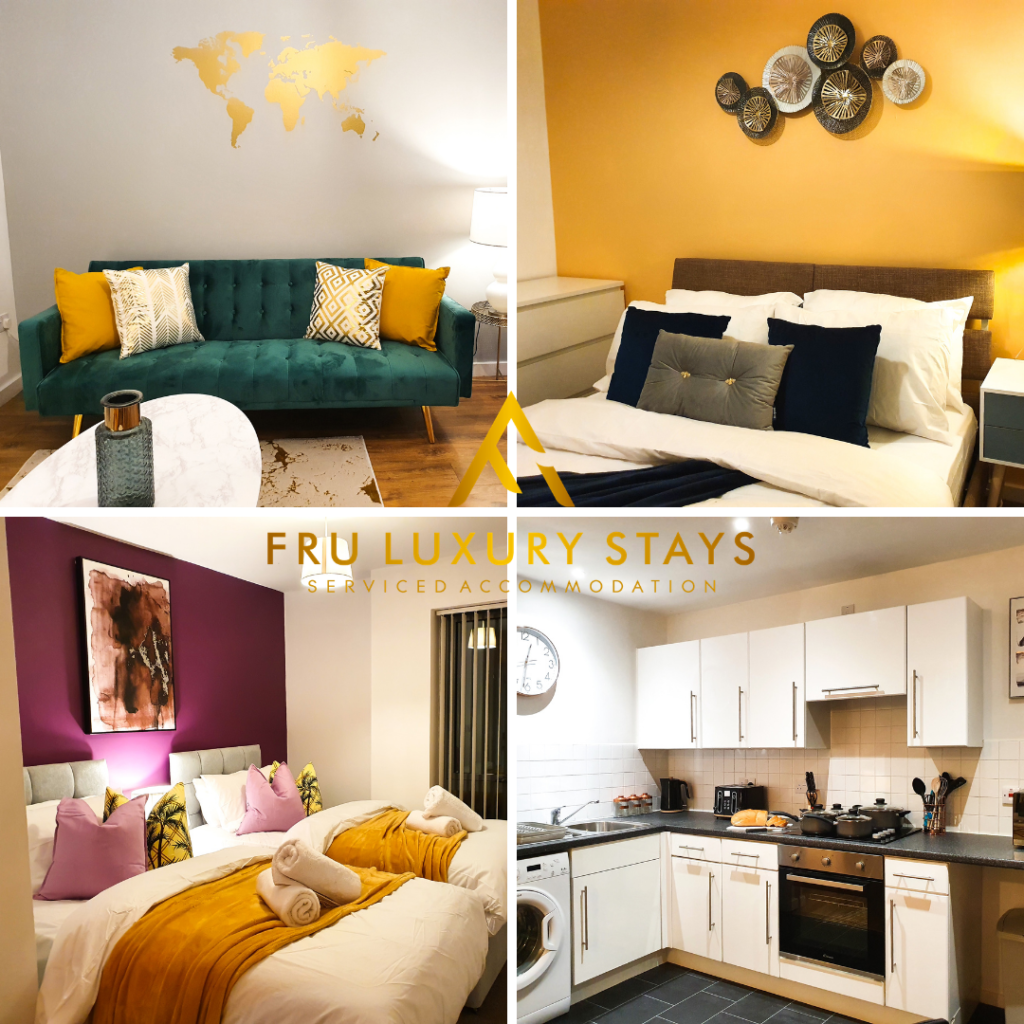 Fru serviced apartments accommodation plymouth centre airbnb booking.com shortterm longterm uk 3434 manchester